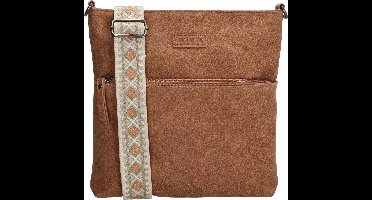 Beagles Malaga Crossbody Schoudertas met Trendy Schouderband - Dames Tas - Bruin