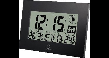 Renkforce E0311R Wandklok Zendergestuurd 230 mm x 163 mm x 28 mm Zwart