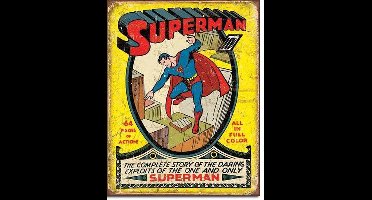 Superman Wandbord 'No1 Cover' - Metaal - 30 x 40 cm