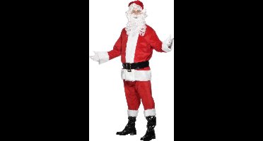 Compleet kerstmanpak met pruik en baard | Verkleedkleding maat XL (58-60))