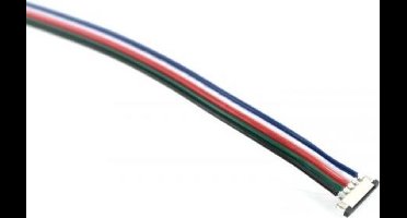 RGBW LEDstrip Koppel Kabel met Schuifconnectoren - 5 aderig 10cm