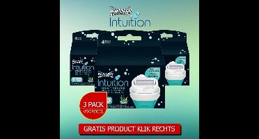 Wilkinson Intuition Sensitive Care Scheermesjes 3 Pack Voordeelverpakking Inclusief  haarloop