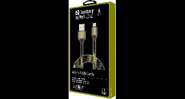Sandberg - 441-15 - MicroUSB Green Camouflage - 1m - USB-kabel