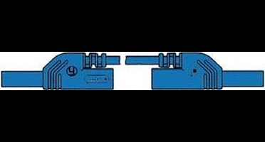 CONTACT PROTECTED INJECTION-MOULDED MEASURING LEAD 4mm 25cm / BLUE (MLB-SH/WS 25/1) (HM0421S25A)