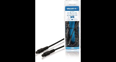Valueline VLAB25000B50 Toslink Digitale Audiokabel Toslink Mannelijk - Toslink Mannelijk 5,00 M Zwart