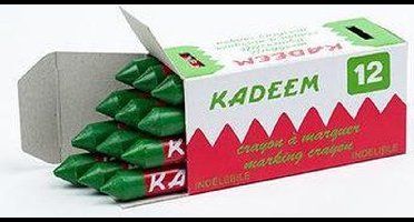 Kadeem Merkkrijt Onuitwisbaar - 12 stuks - Groen