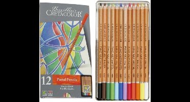Cretacolor pastelpotloden blik 12st