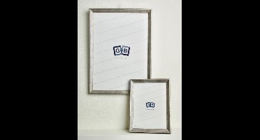 GB Diep Houten Fotolijst – Fotoformaat 15 x 20 – Zilveren Kleur