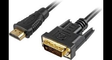 SHA HDMI -> DVI-D (24+1) bk 2,0m