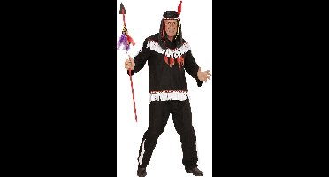 Indianen kostuum man zwart - Maatkeuze: Maat M