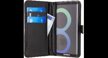Xccess PU Leather Business Book Case Zwart voor Samsung Galaxy S8+