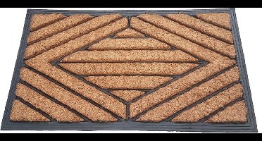 Deurmat Kokos / Rubber 40x70 cm - Ruit