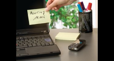 tesa Office Notes zelfklevende memo's, 100 x 75 mm, geel