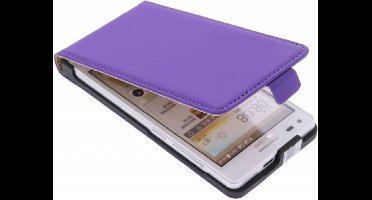 Mobiparts - paarse premium flipcase voor de Huawei Ascend G6
