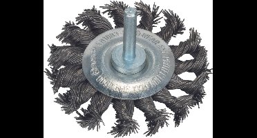 6MM SCHIJFBORSTEL 75 VLECHT 0.5 STAAL