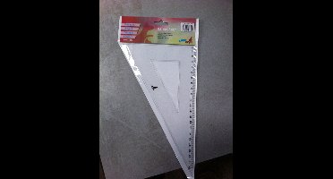 Geodriehoek 25 cm 60 graden