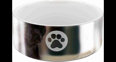 TRIXIE | Trixie Voerbak Keramiek Poot Zilver / Wit