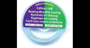 Vaessen Creative Beading Wire - 0,45mmx10m - Opaque Blauw