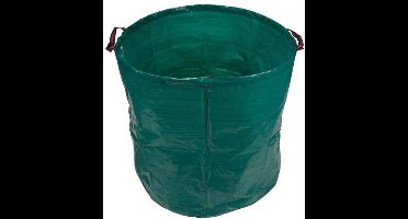 Toolland Tuinafvalzak, bovenrand verstevigd met ring, polyester, groen, 272 liter