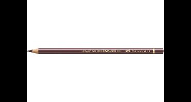 Kleurpotlood Faber Castell Polychromos 176 van Dyck bruin doos met 6 stuks