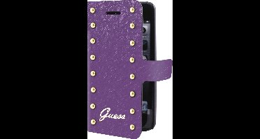 iPhone 5S/5 hoesje - Guess - Paars - Kunstleer