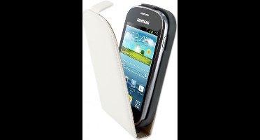 Mobiparts Premium Flip Case Samsung Galaxy Fame White