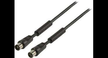 100 dB Coaxkabel Coax Male (IEC) - Coax Female (IEC) 1.00 m Zwart