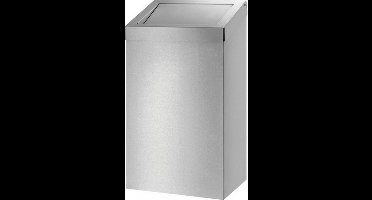 Dutch Bins afvalbak RVS gesloten 50 liter
