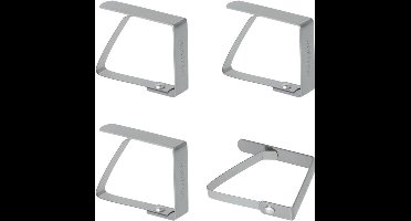 Metaltex Tafellakknijpers - set 4 -RVS