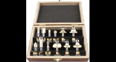 Hout frezenset 12-delig populairen frezen schacht 8mm