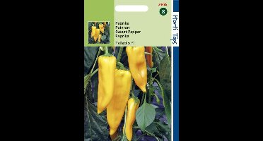 Hortitops Zaden - Paprika Palladio Hybride F1 (Gele Koehoorn)