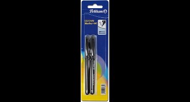 Pelikan 947317 markeerstift Zwart, Blauw 2 stuk(s)