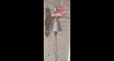 MadDeco - Gietijzeren deurbel met tractor - gietijzer bel