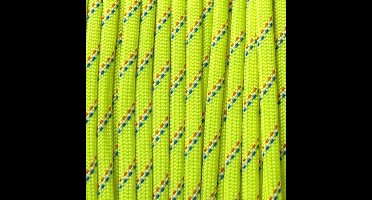 Paracord 550 Lime green striped - Type 3 - 15 meter #31
