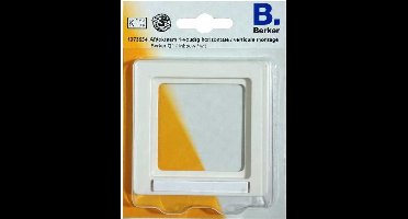 BERKER Q1 afdekraam 1-voudig, inbouw, 1 labelhouder | WIT
