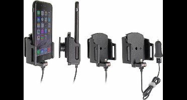 Brodit houder geschikt voor Apple iPhone 6 / 6S / 7 / 8 / X / Xs Actieve verstelbare houder met 12V USB plug
