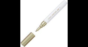 Pilot Pintor Gouden Verfstift - Fine marker met 1,0mm schrijfbreedte - Inkt op waterbasis - Dekt op elk oppervlak, zelfs de donkerste - Teken, kleur, versier, markeer, schrijf, kalligrafeer…