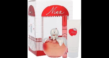 Nina Ricci Coffret (GIFTSET) NINA Eau de toilette Vaporisateur 80 ml + Lotion body 100 ml + Roll on 10 ml