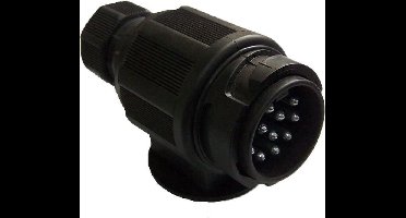 Aanhanger Stekker 13-polig 12 Volt - Zwart