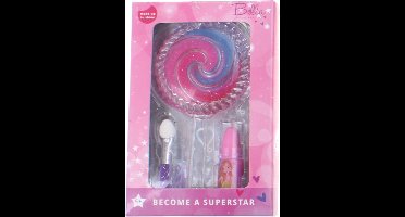 Johntoy Bella Make-up To Shine Set Lolly 3-delig Roze
