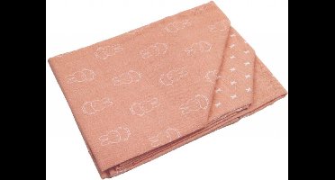 Briljant Baby Hydrofiele Doeken Nijntje Smile - 3 Stuks Hydrofiel Luiers - 70x70 cm - Coral Pink