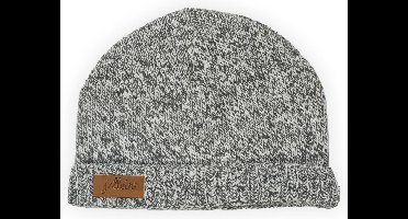 Jollein Stonewashed Knit - Muts - 40cm / vanaf 6 maanden - Grijs