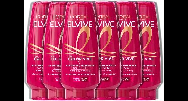 L'Oréal Paris Elvive Color Vive Conditioner - Gekleurd haar of highlights - Behoudt de kleurintensiteit en levendigheid van de kleur - 6x200ml