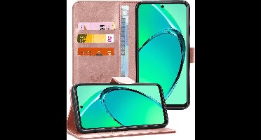 Hoesje geschikt voor Oppo A80 - Portemonnee Book Case Rosegoud