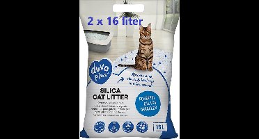 Duvo+ kattenbakvulling silica premium 2 x - 16 l = 32 liter