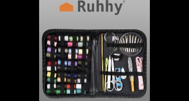 Ruhhy 129 delige Naaikit - Naaibox - Naaikit - Naaigarnituur - Naaibenodigdheden - Naaidoos - Naaigerei - Naaien - Naaiset - Naaikoffer - Handnaaiset - Reis naaikit - Draagbare naaikit - Naaigaren set - Naai accessoires - Draad en naalden