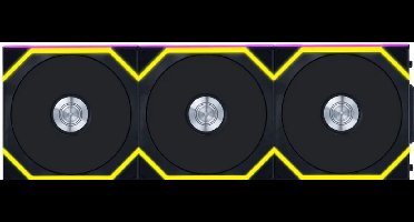 Lian Li UNI FAN SL Wireless Reverse Blade Black - Ventilatorhuis 3-pack - 120mm - 400 - 2000 rpm - 28.5 dBA - 4-pin PWM - Lian Li L-Connect - ARGB - zwart