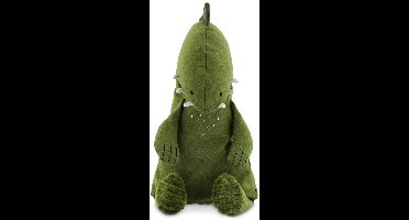 Trixie Knuffel - Mr. Dino - Dieren Pluche - Dinosaurus - Eerste knuffel voor Baby - 100% biologisch katoen - Groot