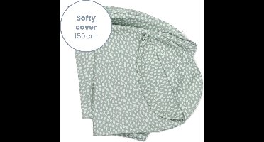 Doomoo Softy Hoes – Vervanghoes voor Voedingskussen Softy – Biologisch katoen – 150 cm – Cloudy Kaki