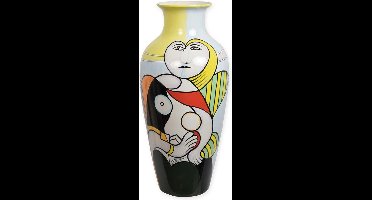 Porseleinen vaas - Vaas - handbeschilderd - 63 cm hoog